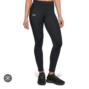 Under Armour Heatgear Compression Mesh Leggings Size Black Color Black